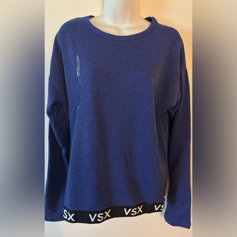 VSX Victoria’s Secret Sport blue Sweatshirt NWTS SMALL